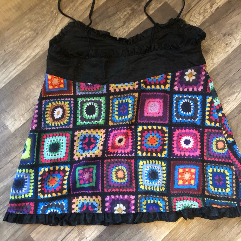 Gaelle Paris Colorful Design Women's Top European Size 40 - Picture 3 of 6